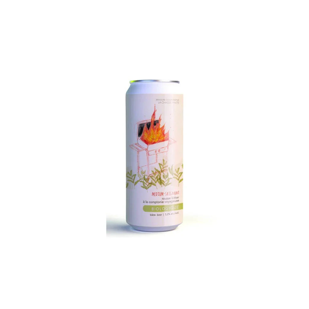 la chasse-pinte bière medium saignant rousse bitter à la comptonie voyageuse biologique 473 ml