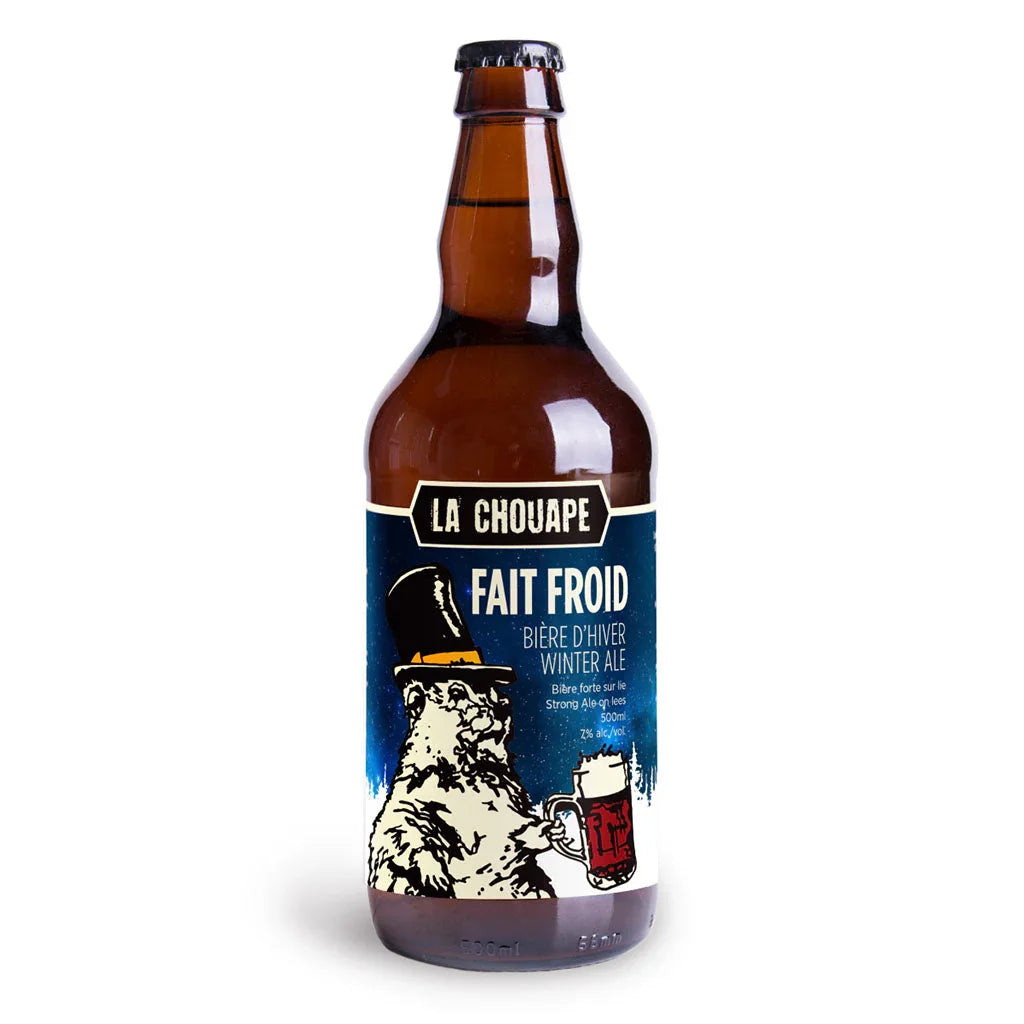 la chouape makes cold winter beer 500 ml