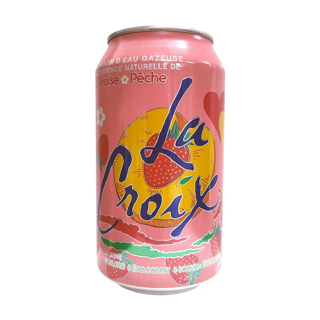 carbonated water strawberry peach La Croix - La Boite à Grains