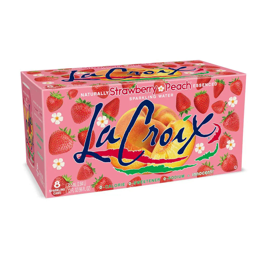 carbonated water strawberry peach La Croix - La Boite à Grains