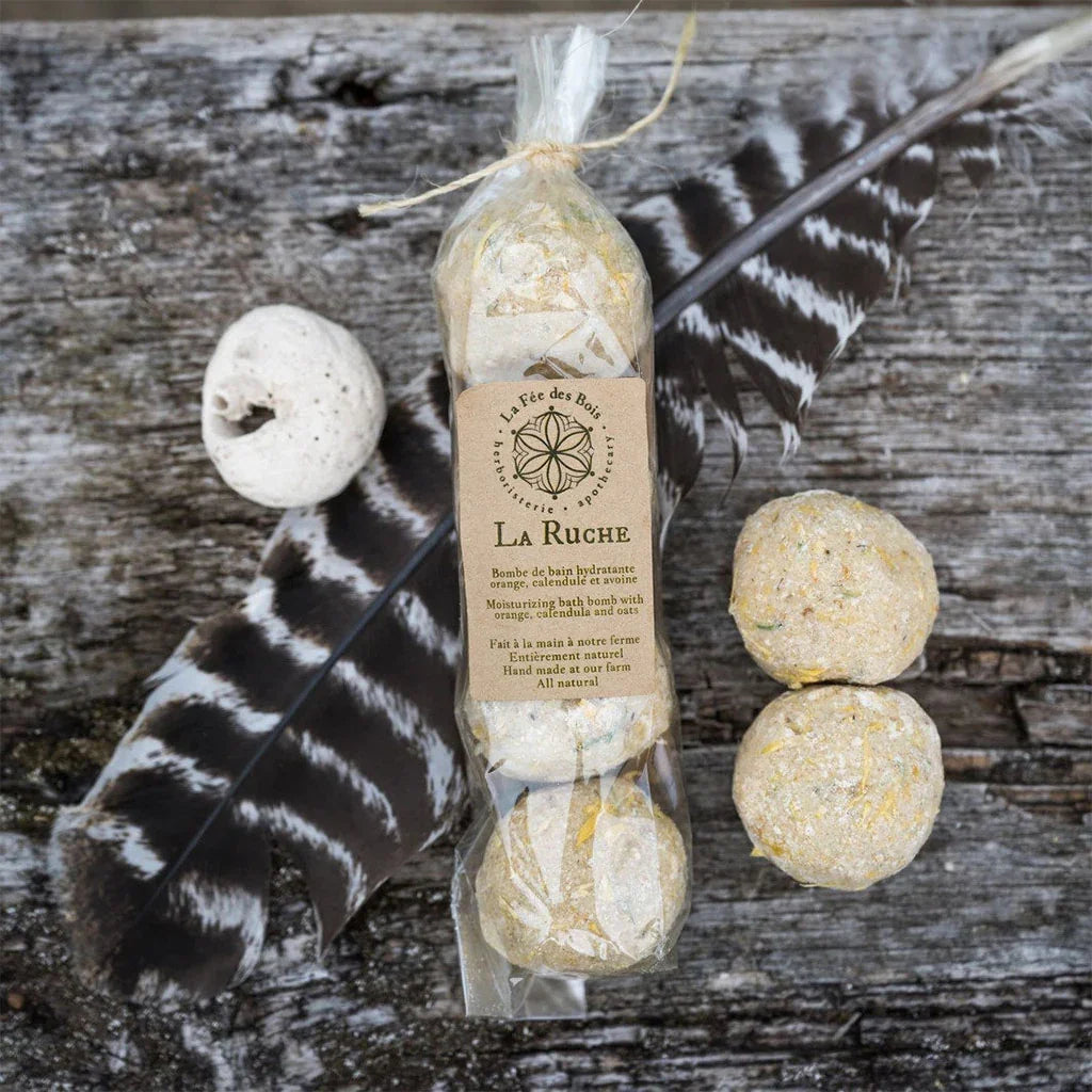 Moisturizing Bath Bomb La Ruche La Fée des Bois - La Boite à Grains
