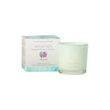 La Luna bougie parfumée infusée de cristaux Intuition Fluorite - La Boite à Grains