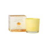 La Luna bougie parfumée infusée de cristaux Volonté Citrine - La Boite à Grains