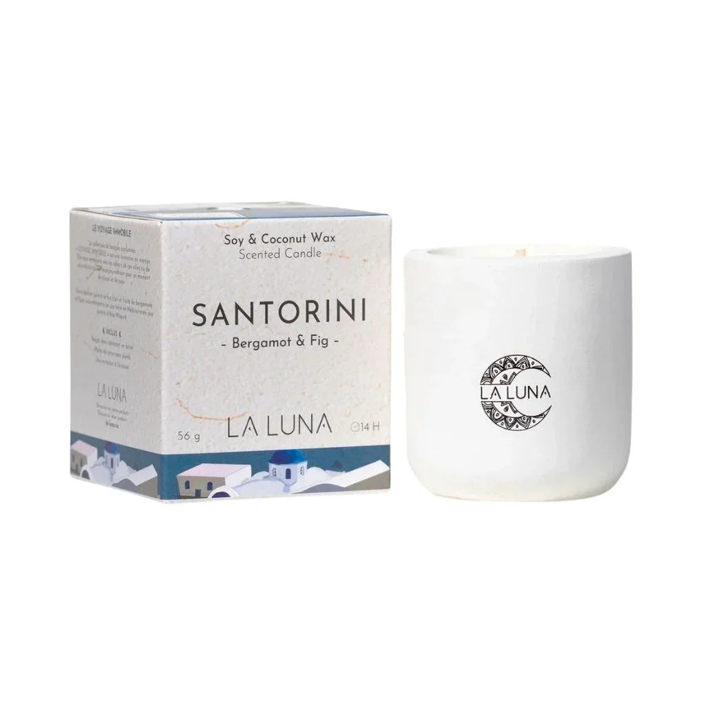Santorini La Luna scented candle - La Boite à Grains