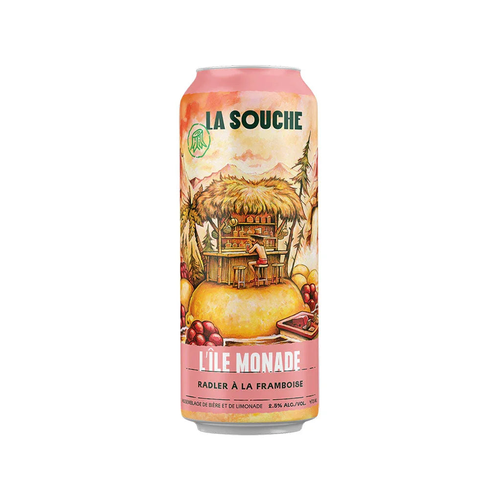 L'Île Monade radler with raspberry La Souche - La Boite à Grains