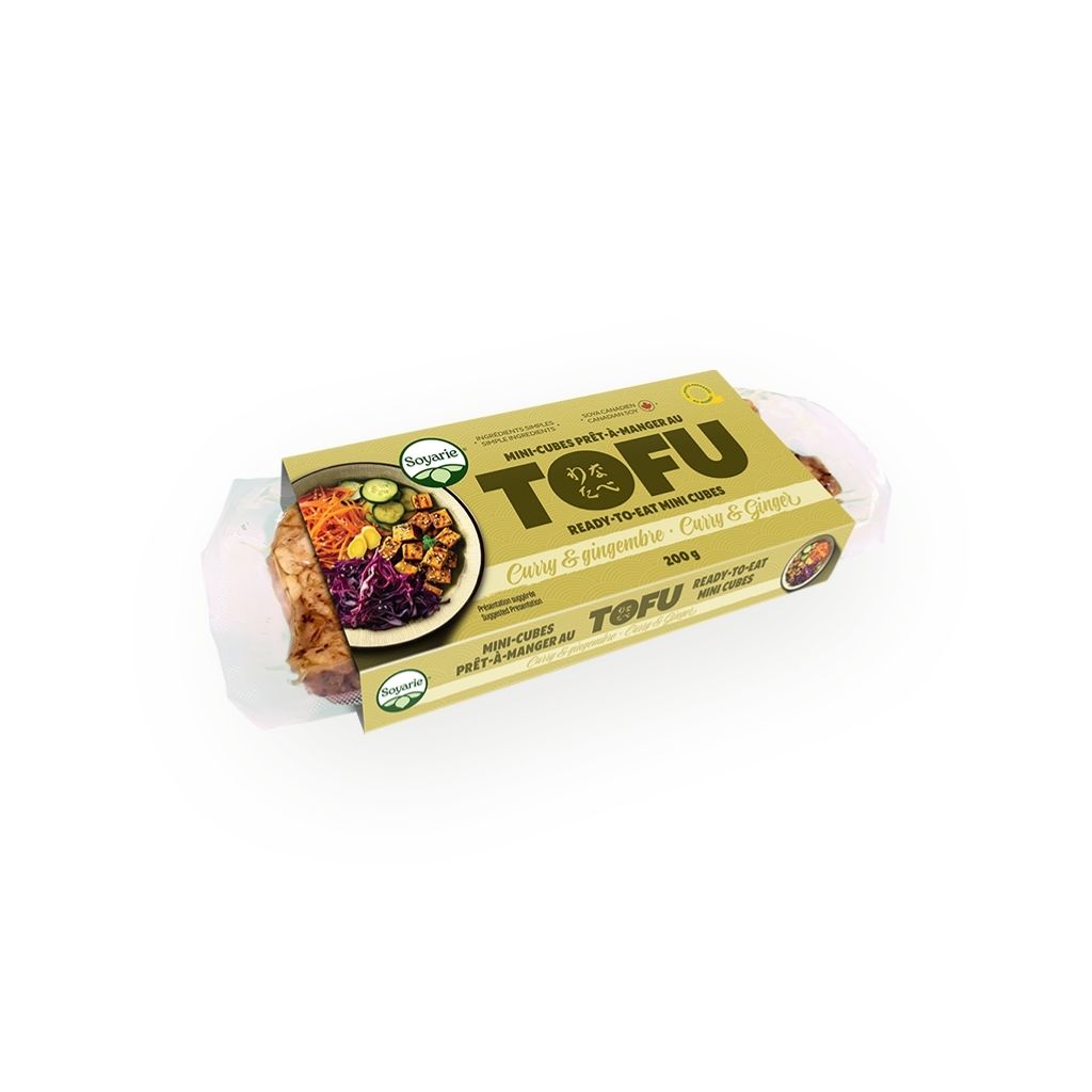 tofu mini cubes gingembre curry & gingembre Soyarie - La Boite à Grains