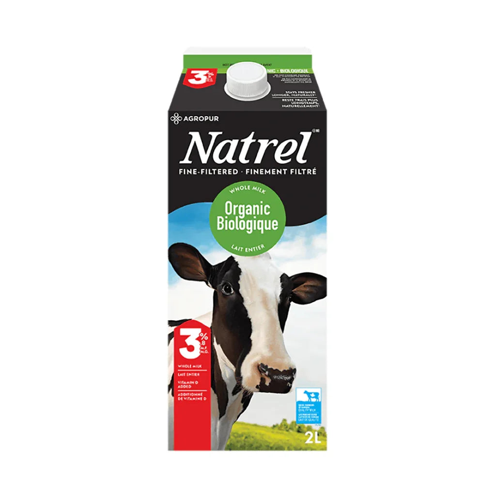 Organic Milk 3.8% Finely Filtered Natrel - La Boite à Grains