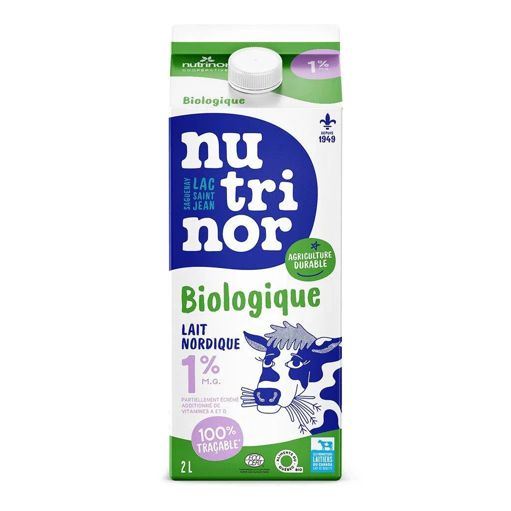 Nutrinor Organic Nordic Milk 1% - La Boite à Grains