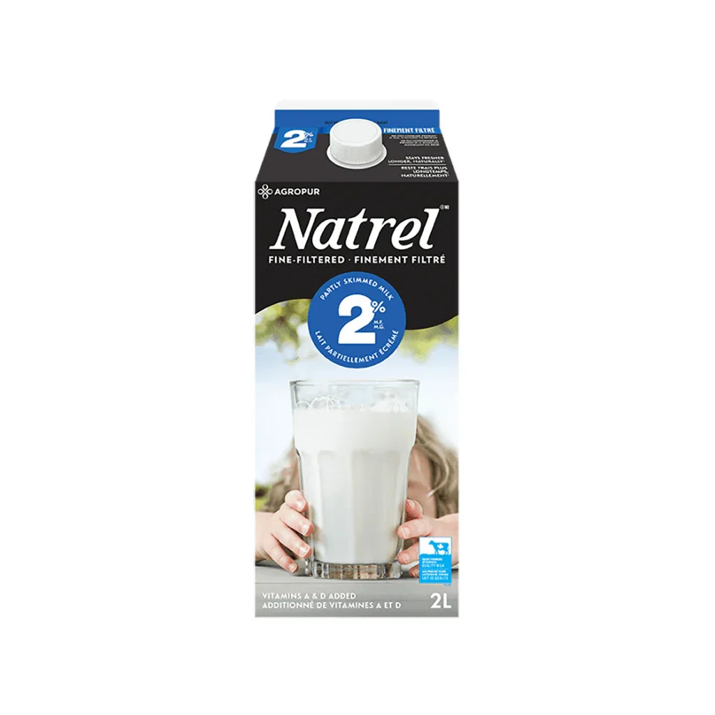 Lait Partiellement Écrémé 2% Finement Filtré Natrel - La Boite à Grains