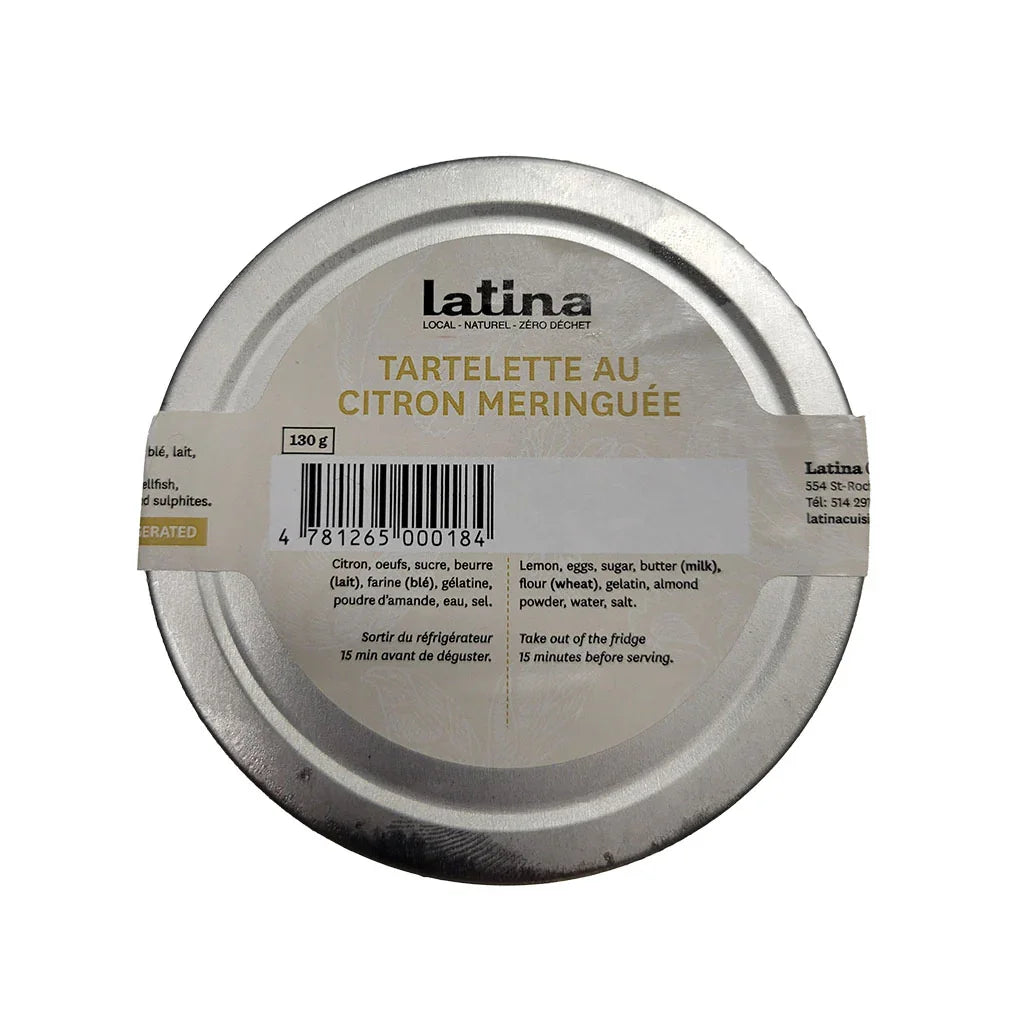 tartelette au citron meringuée Latina - La Boite à Grains