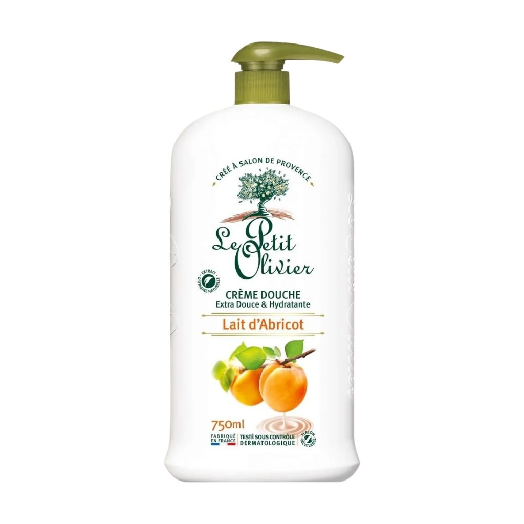 crème douche lait d'abricot Le Petit Olivier - La Boite à Grains