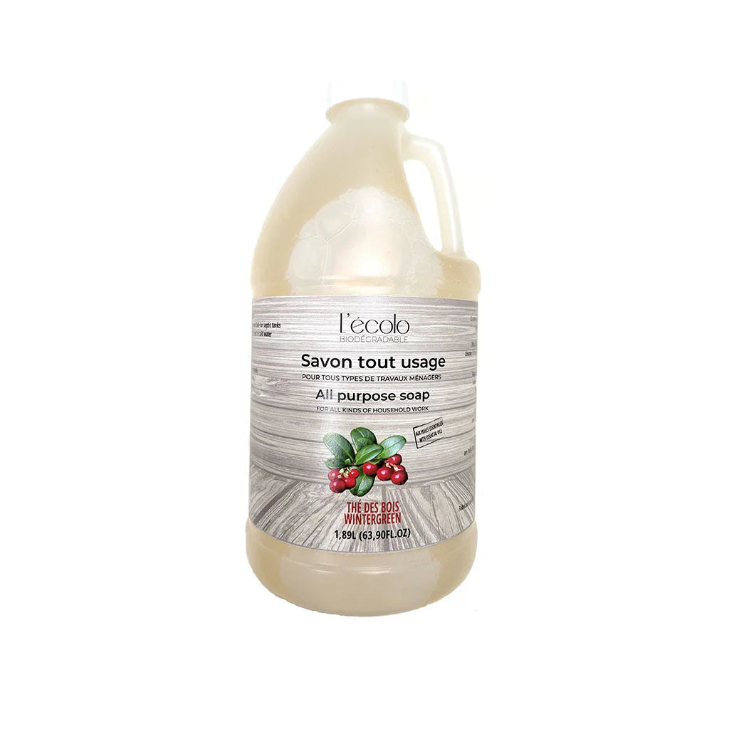 L'Écolo all-purpose wintergreen soap - La Boite à Grains
