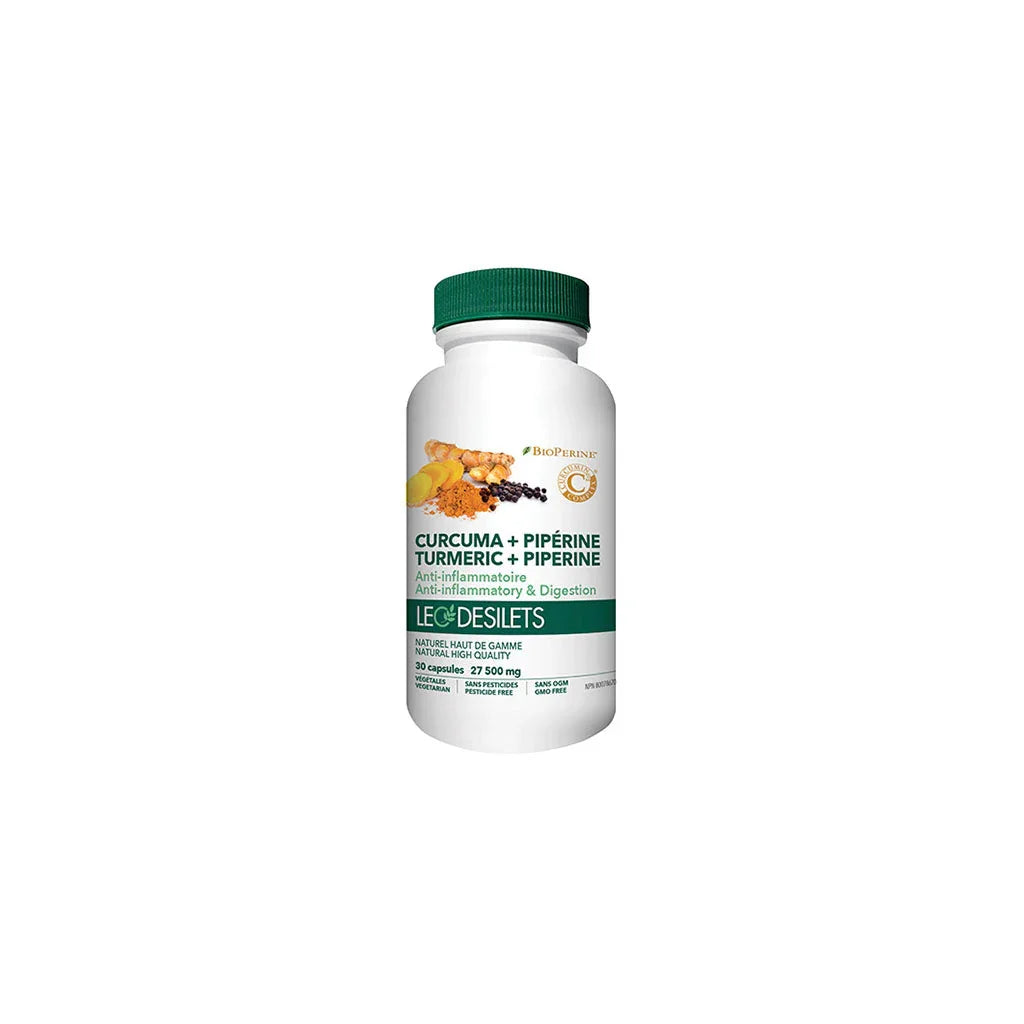 léo desilets turmeric piperine 30 capsules