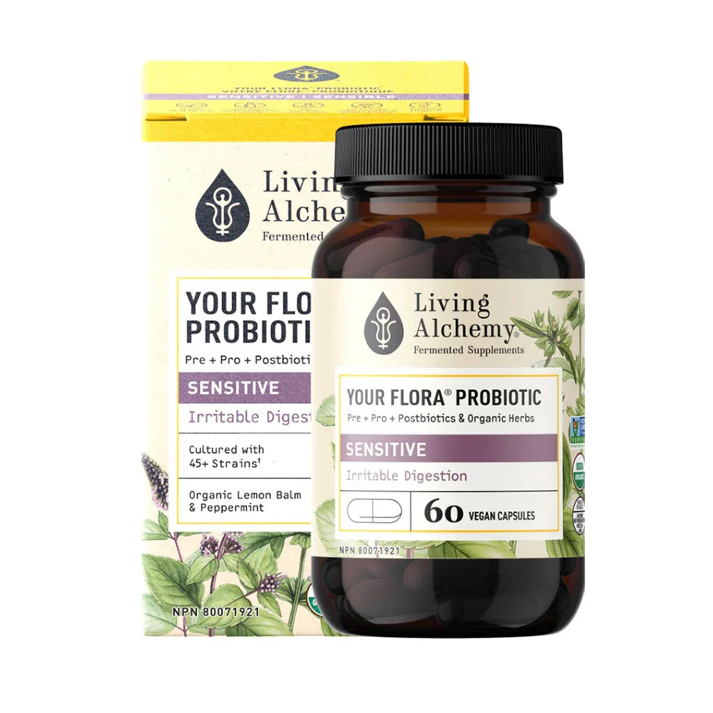 your sensitive probiotic flora Living Alchemy - La Boite à Grains