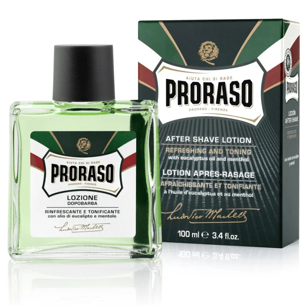 Lotion Après-Rasage Eucalyptus et Menthol Proraso - La Boite à Grains