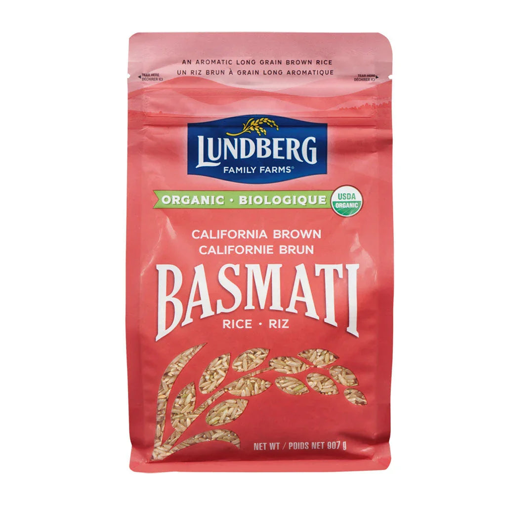 lundberg basmati rice California brown organic 907 g - La Boite à Grains