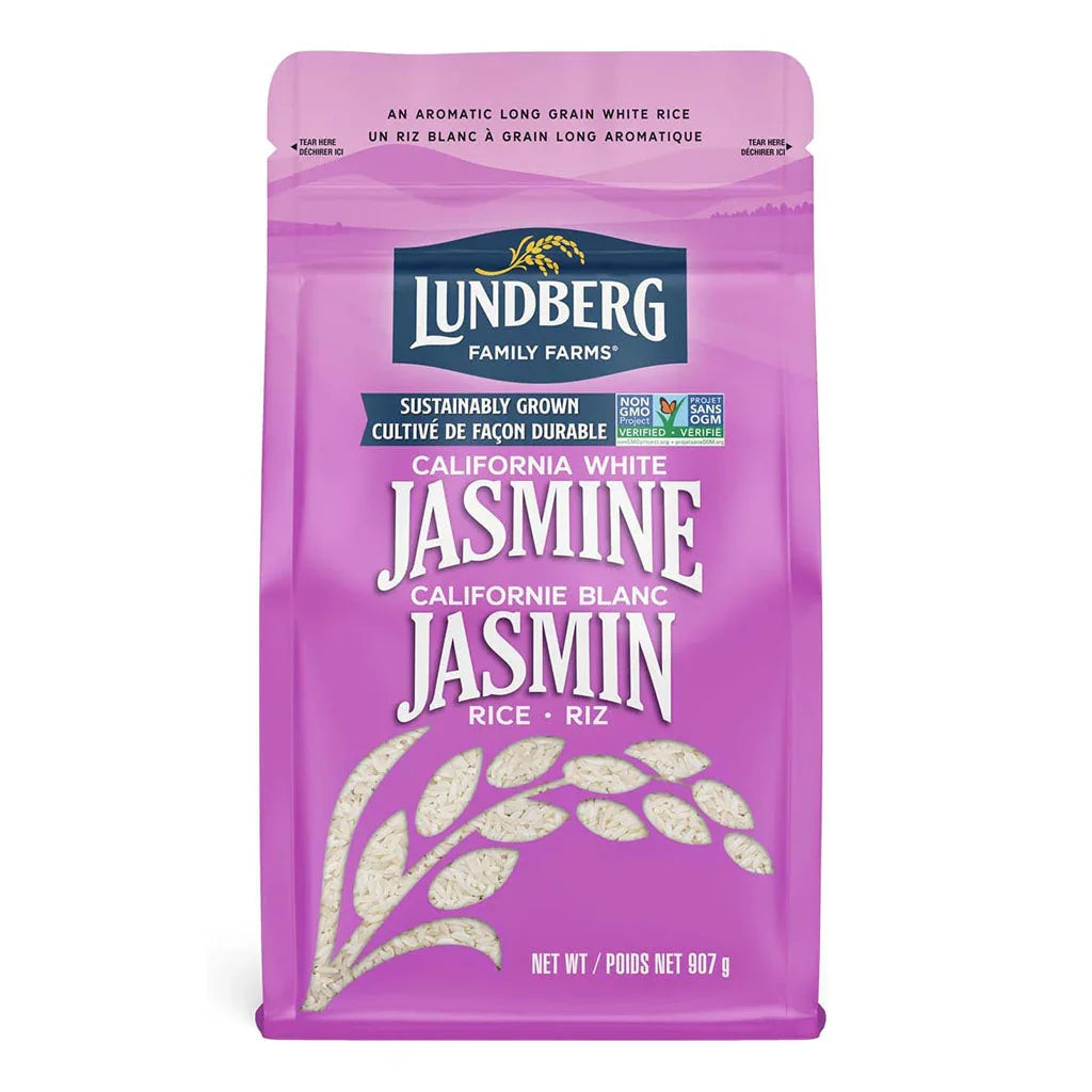 lundberg riz jasmin blanc de Californie 907 g - La Boite à Grains