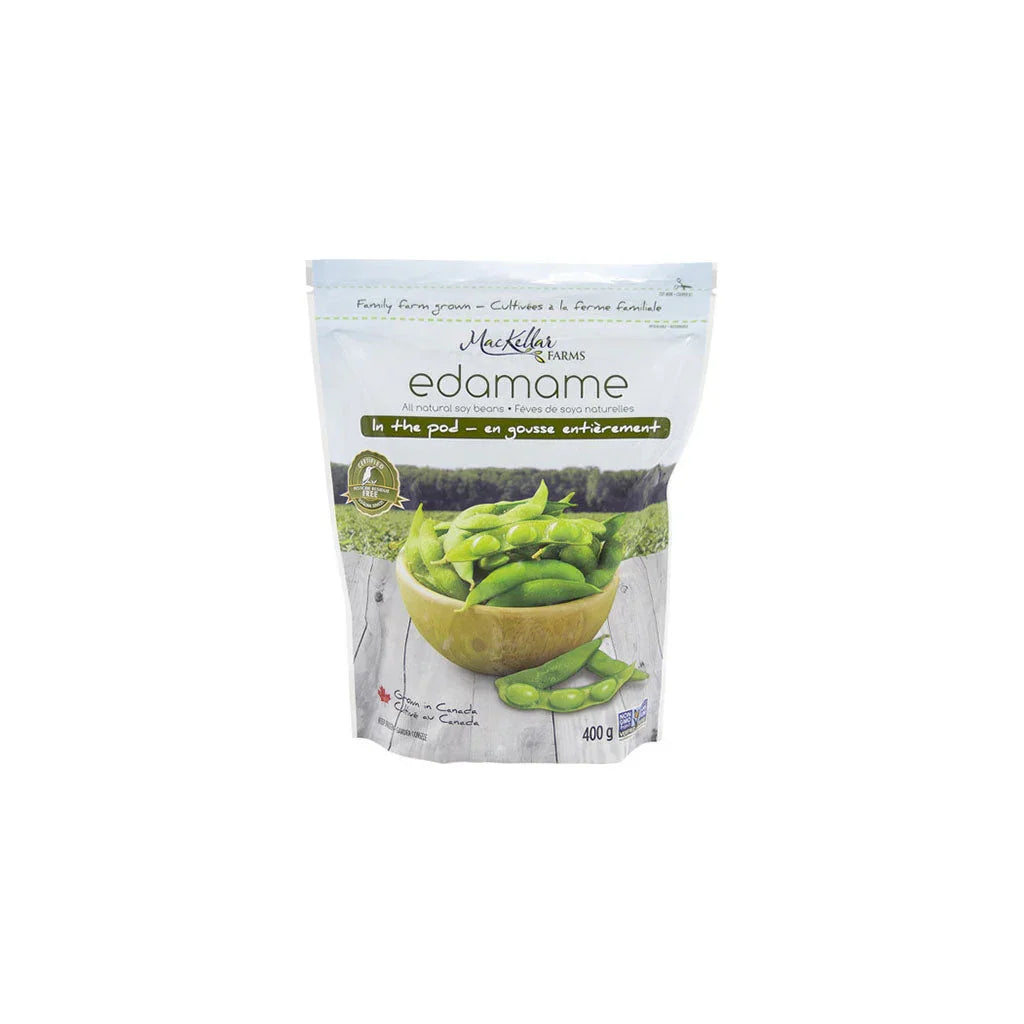 mackellar edamame whole pod 400 g