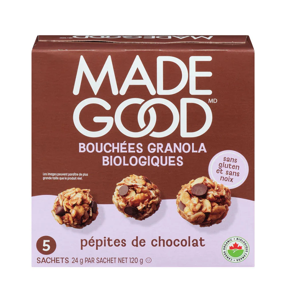 Made Good organic chocolate chip granola bites - La Boite à Grains