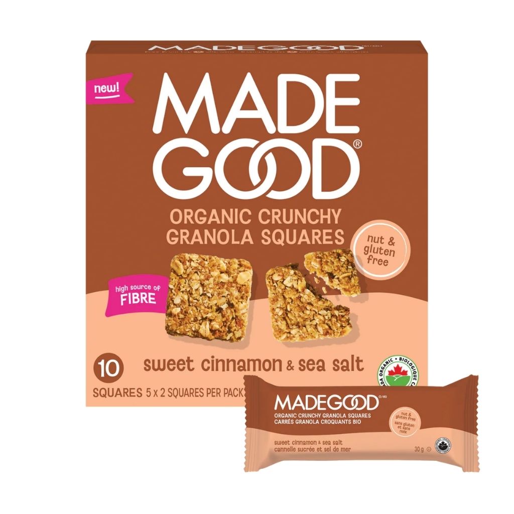 carrés granola croquants cannelle sucrée et sel de mer Made Good - La Boite à Grains