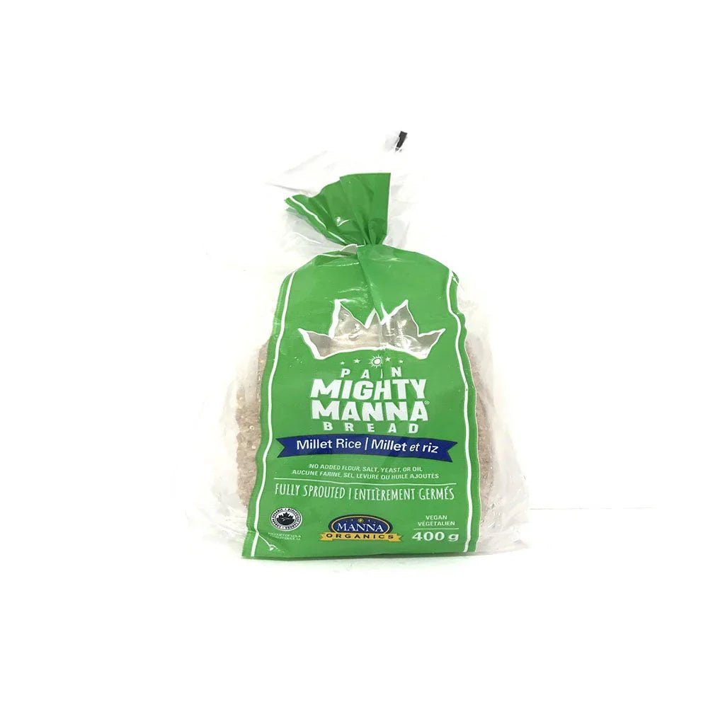 manna organics bread mighty manna organic millet and rice 400 g