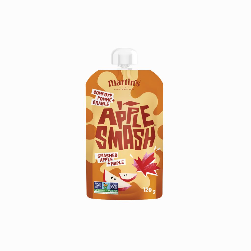 Apple Smash Apple and Maple fruit puree Martin's - La Boite à Grains