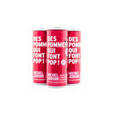 michel jodoin des pommes qui font pop moût de pomme rosé pétillant 4 x 355 ml