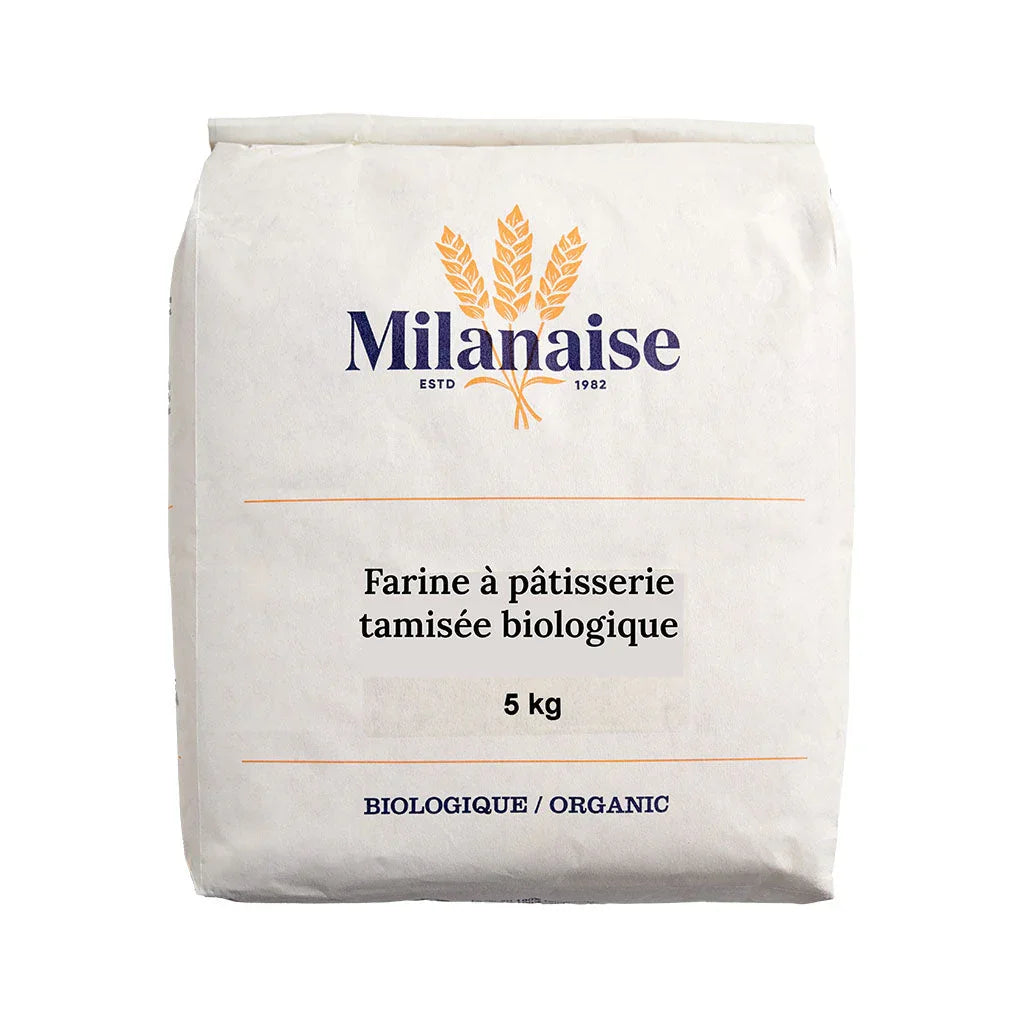 farine à pâtisserie tamisée biologique Milanaise- La Boite à Grains