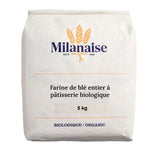 farine de blé entier à pâtisserie biologique Milanaise - La Boite à Grains