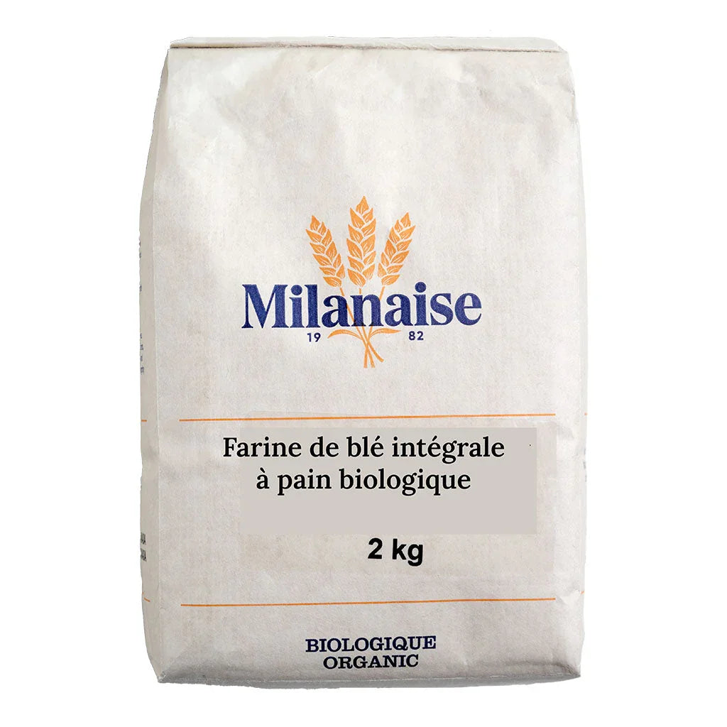 whole wheat organic bread flour Milanaise - La Boite à Grains