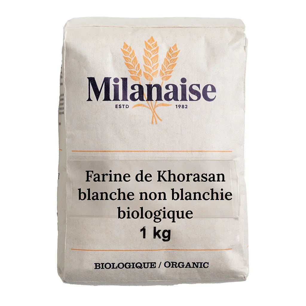 farine de khorasan blanche non blanchie biologique Milanaise - La Boite à Grains