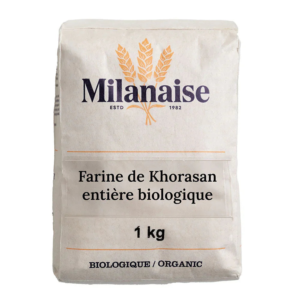 organic whole khorasan flour Milanaise - La Boite à Grains