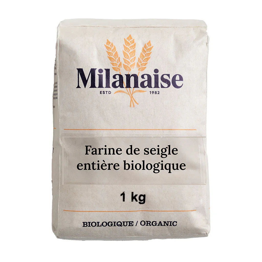 organic whole rye flour Milanaise - La Boite à Grains