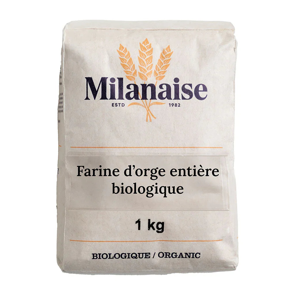 Milanese organic whole barley flour - La Boite à Grains
