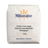 farine tout usage blanche non blanchie biologique Milanaise - La Boite à Grains