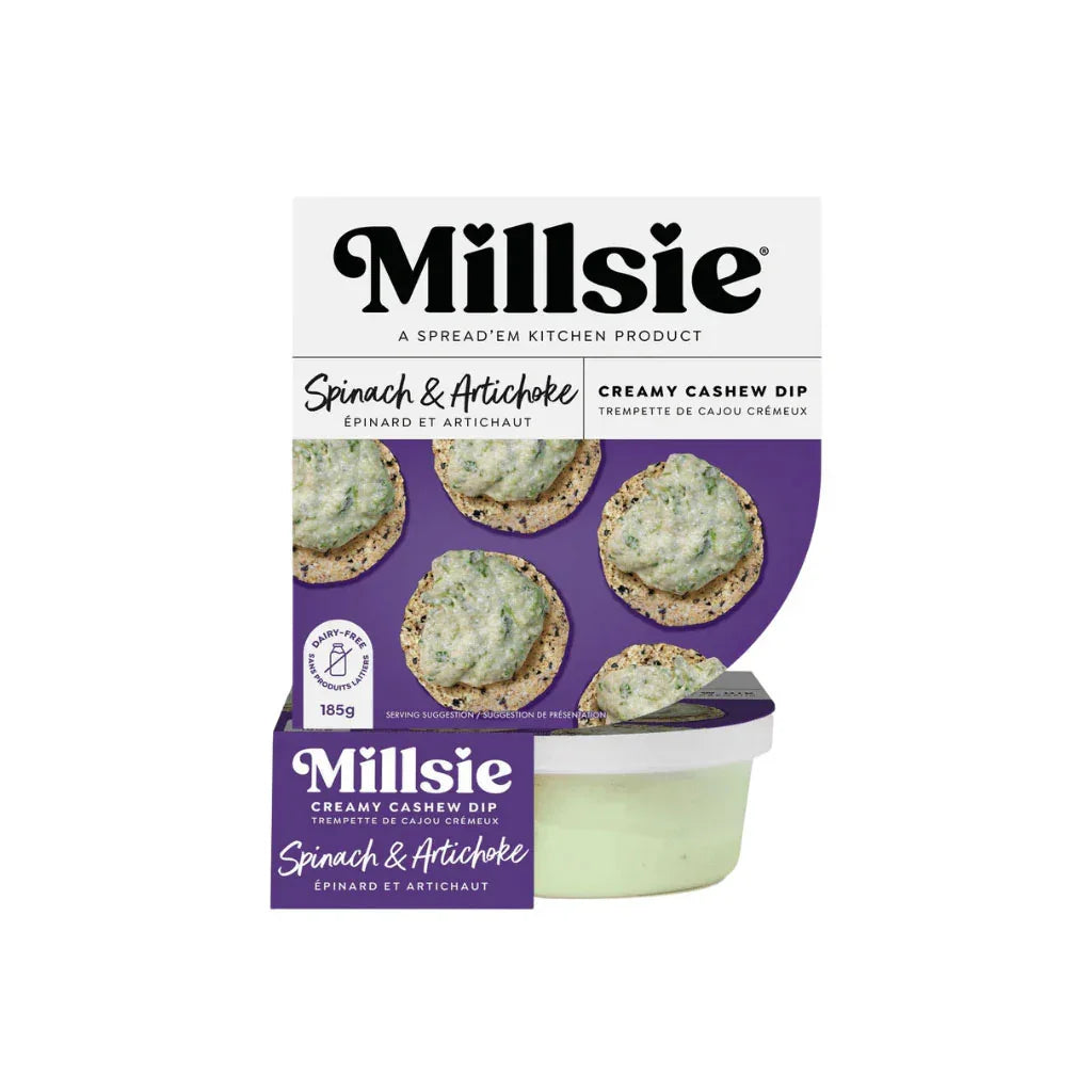 Millsie Creamy Spinach and Artichoke Cashew Dip - La Boite à Grains