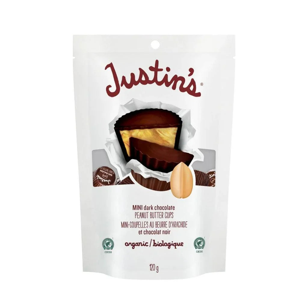 Justin's Mini Peanut Butter and Organic Dark Chocolate Cups - La Boite à Grains