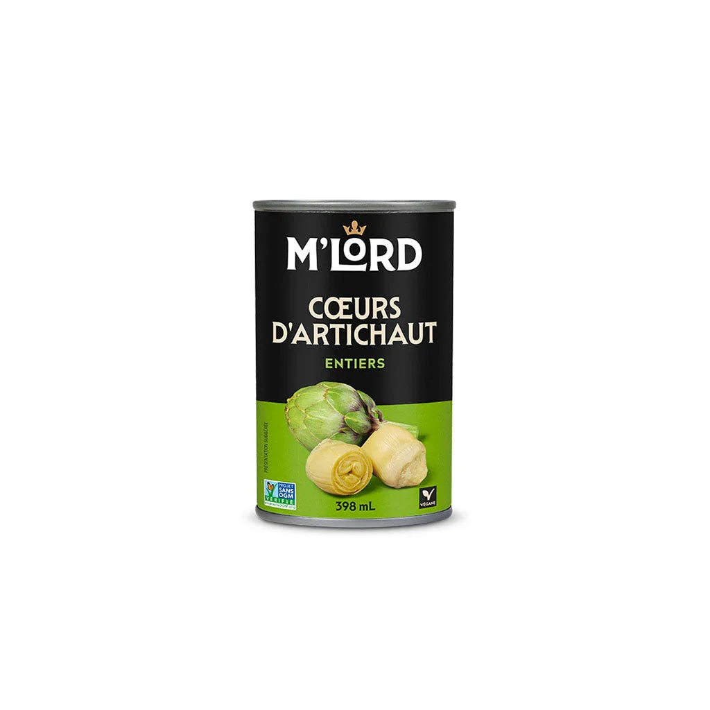 m'lord whole artichoke hearts 398 ml - La Boite à Grains