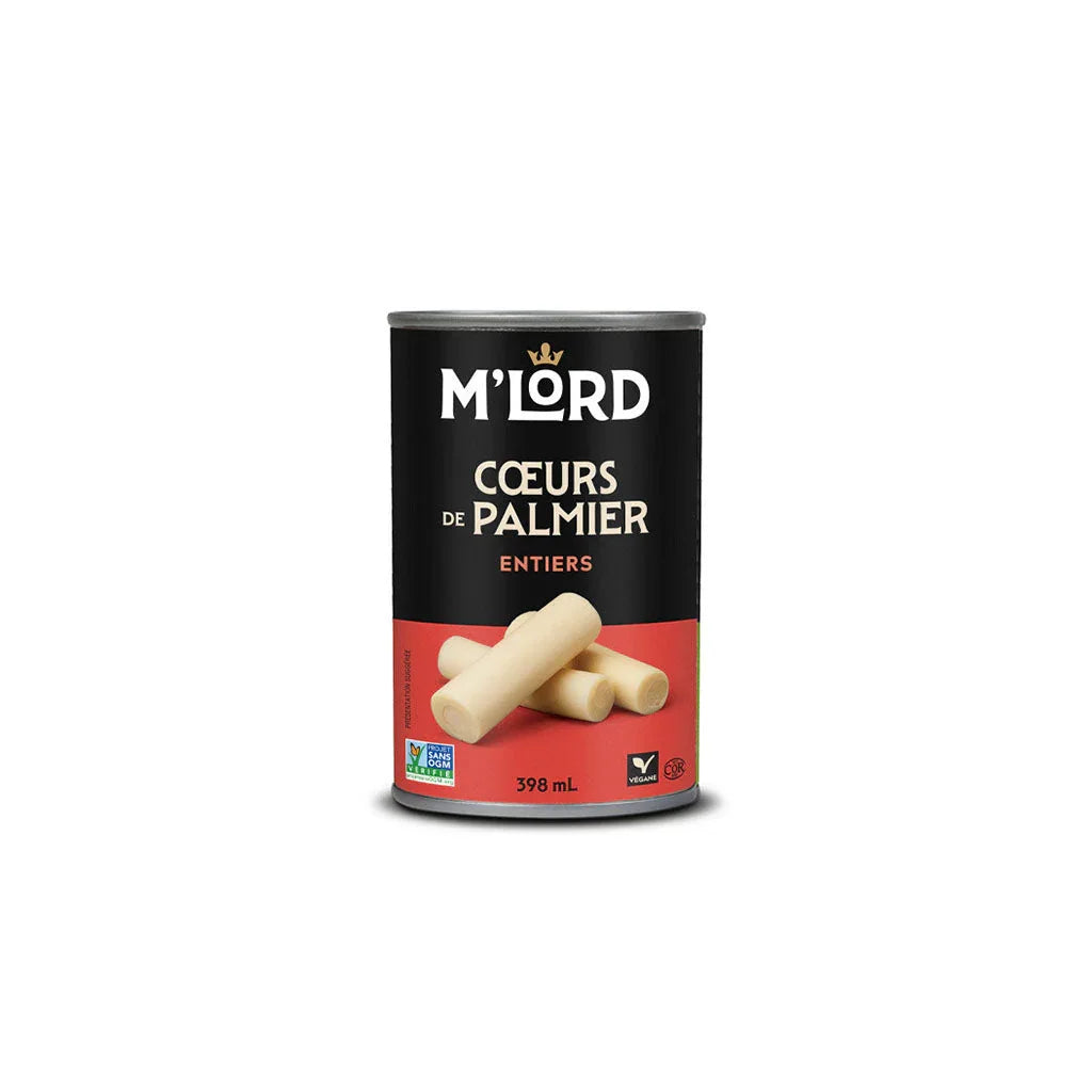 m'lord whole hearts of palm 398 ml - La Boite à Grains