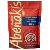 moulin abénakis amandes blanches tranchées 200 g
