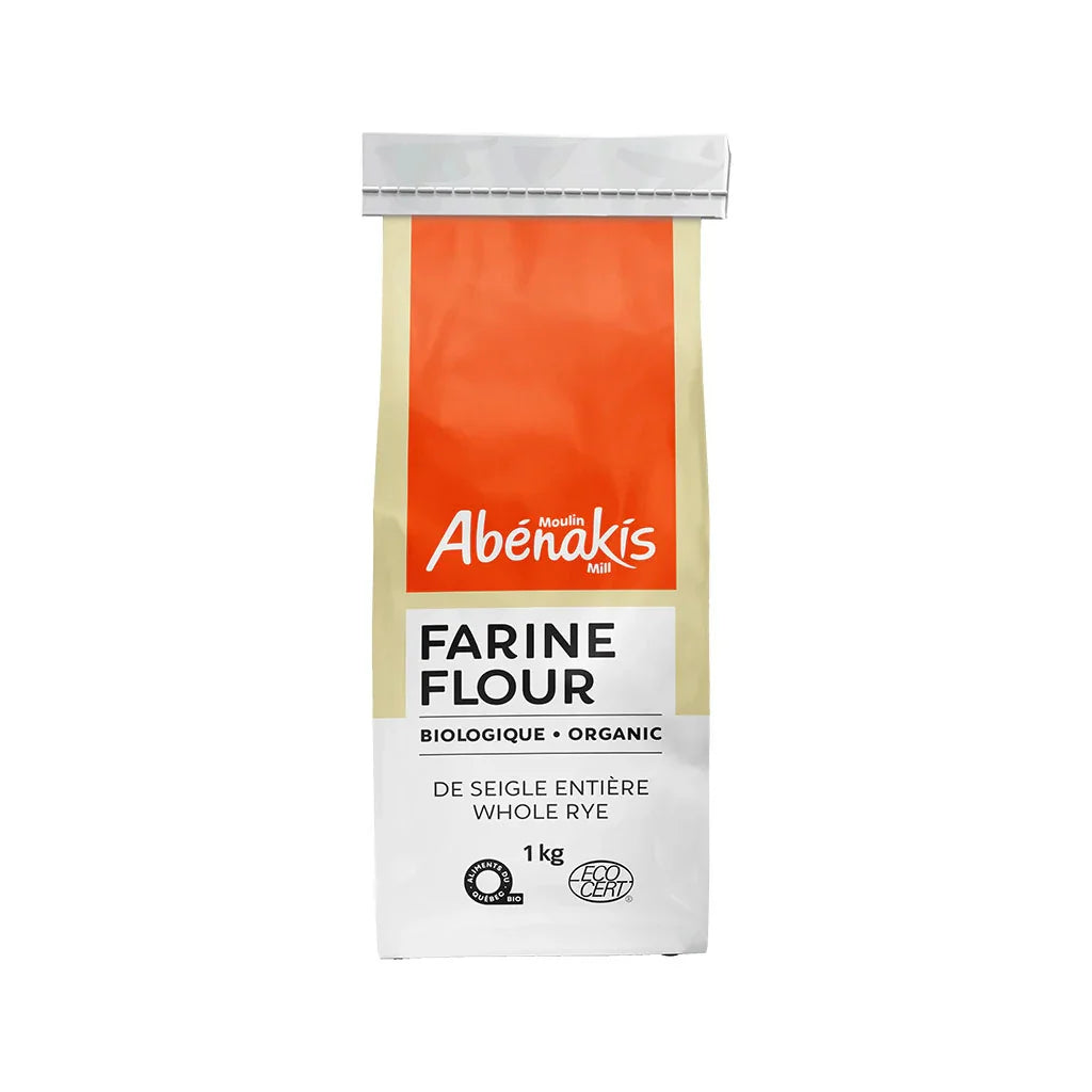 organic whole rye flour Moulin Abénakis - La Boite à Grains