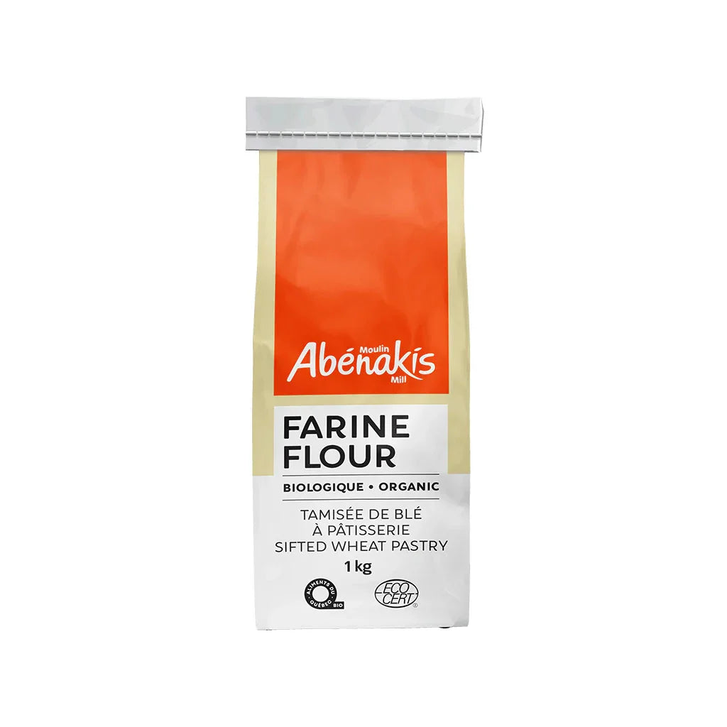farine tamisée de blé à pâtisserie Moulin Abénakis - La Boite à Grains