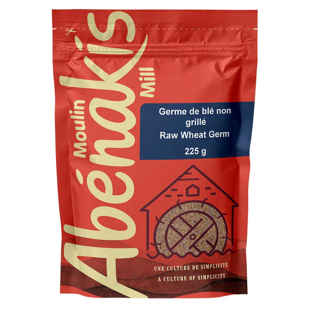 Abenaki mill organic unroasted wheat germ 250 g