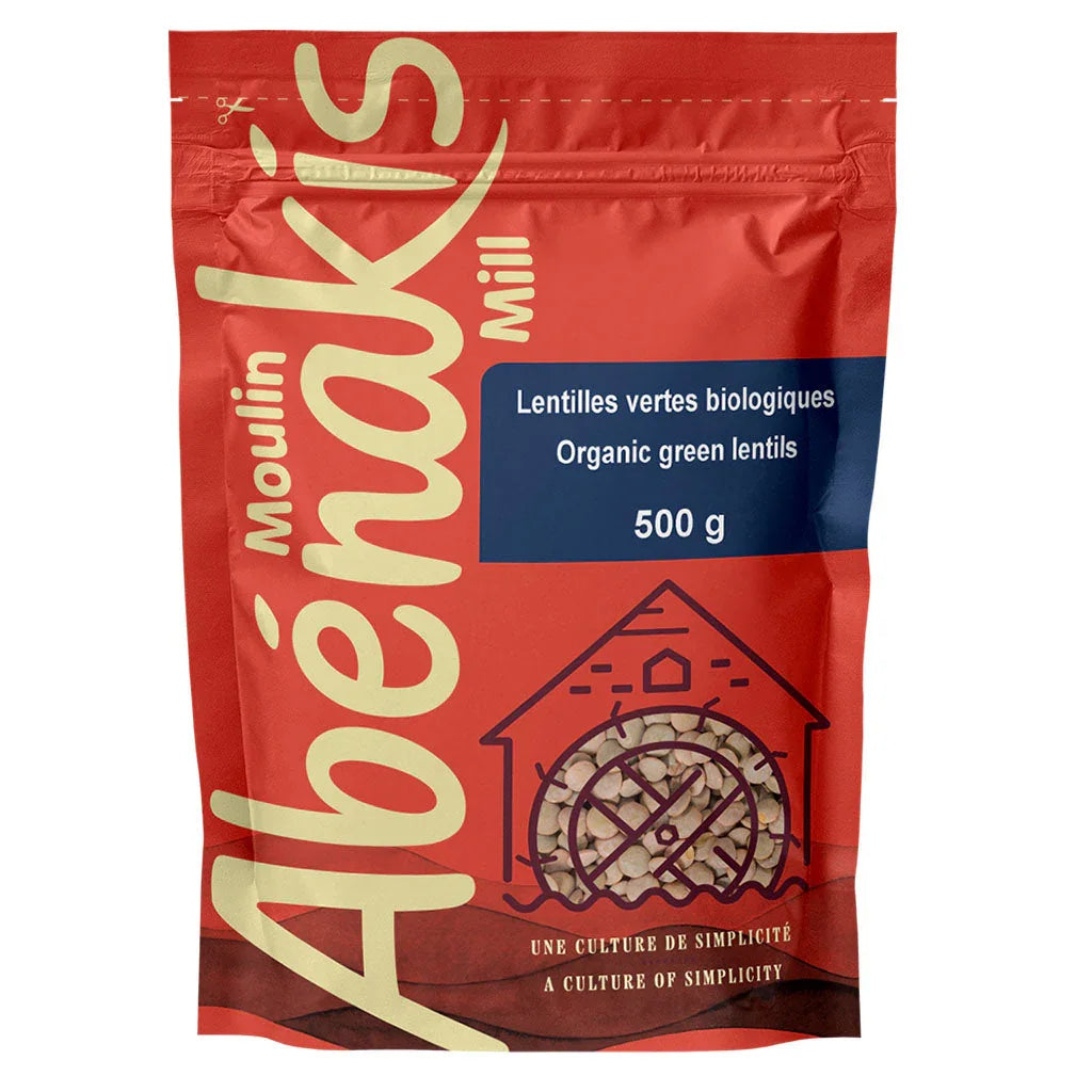 Abenaki mill organic green lentils 500 g