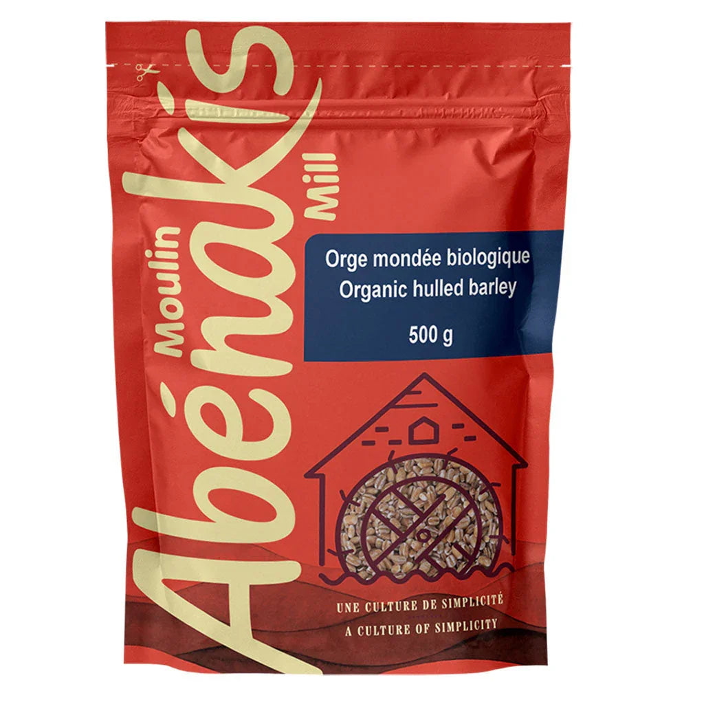 Abenaki mill organic hulled barley 500 g