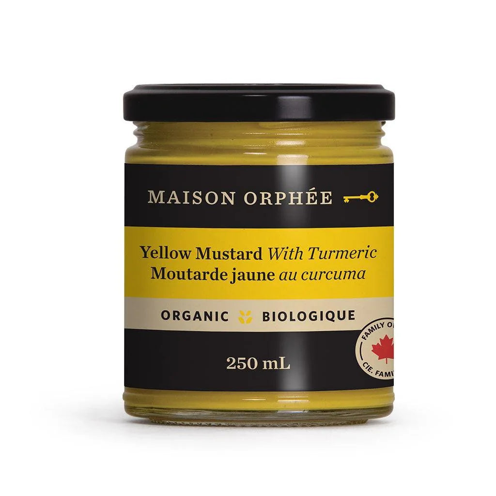 Moutarde Jaune au Curcuma Maison Orphée - La Boite à Grains