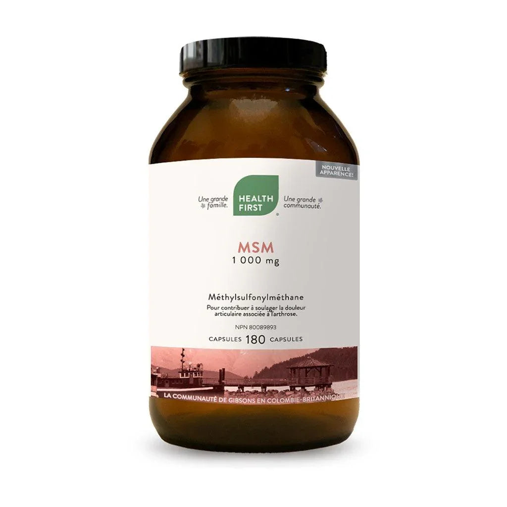 MSM 1000 mg Health First - La Boite à Grains