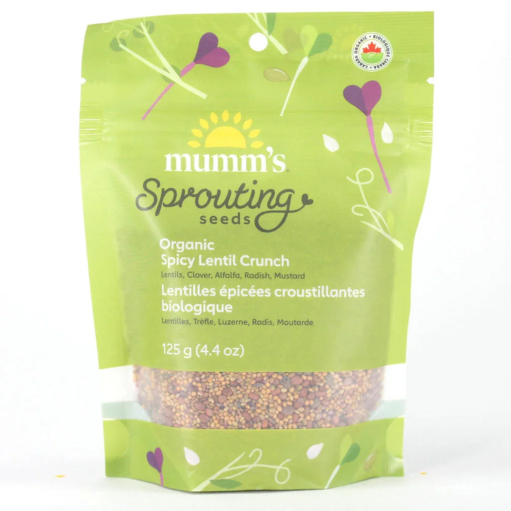 mumm's sprouting seeds organic crispy spicy lentils - La Boite à Grains