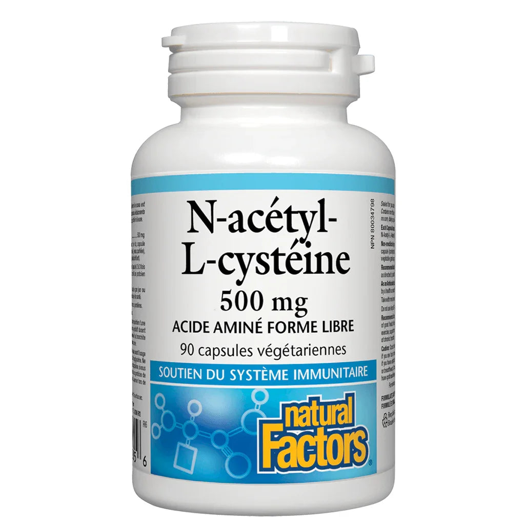 N-Acetyl-L-Cysteine ​​Natural Factors - La Boite à Grains