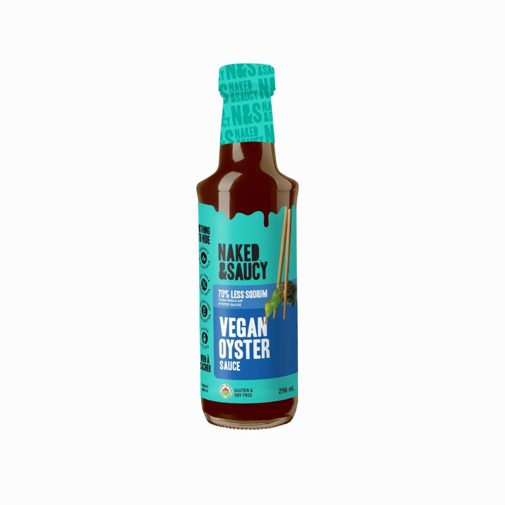 sauce aux huîtres végétalienne biologique Naked & Saucy - La Boite à Grains